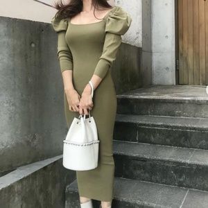 ZARA Puffy Sleeved Dress Size S